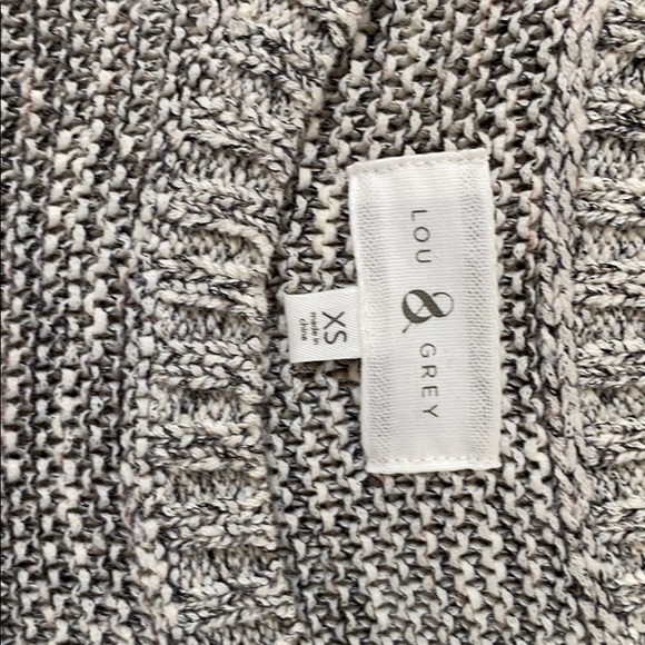 Lou & Grey Black White Marled Sleeveless Sweater - Picture 5 of 5